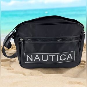 NAUTICA Black Messenger Bag Large Crossbody Bag